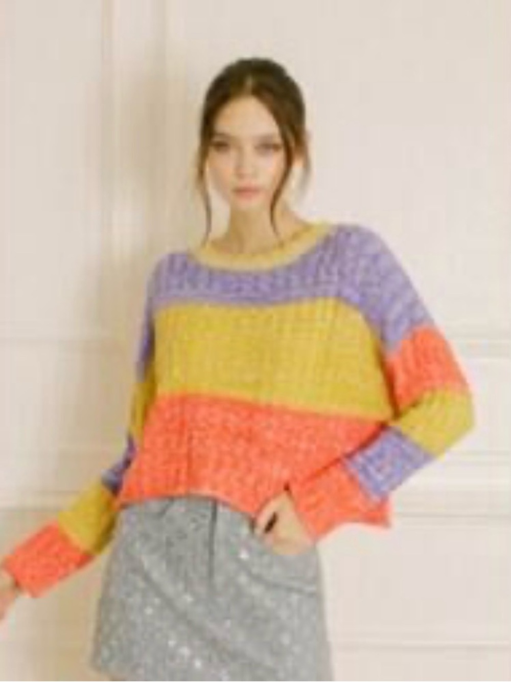 Storia Oversized Color-block Sweater NWT Size L